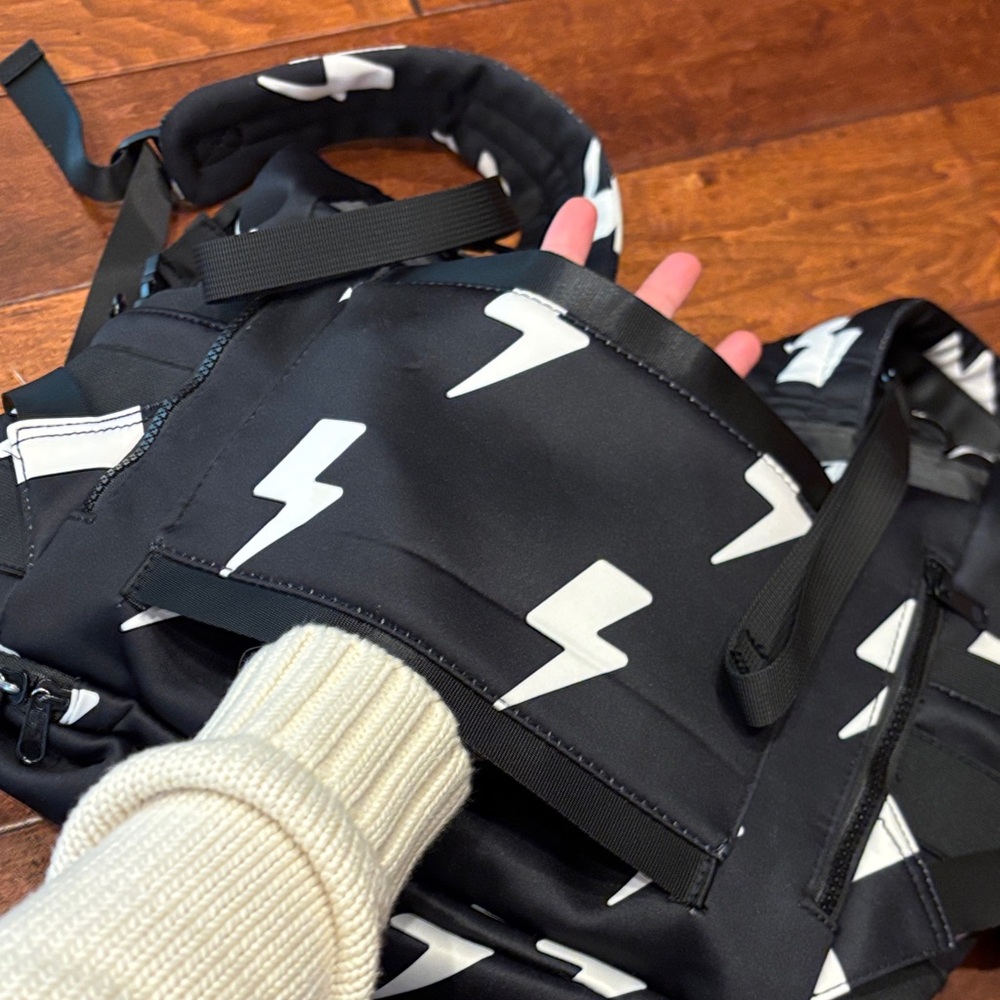 Neoprene Lightning Bolt Diaper Backpack - Picture 5 of 8